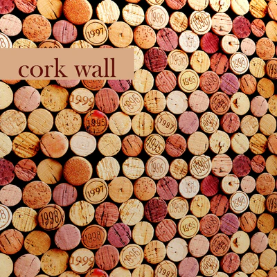 Decorative wall made of wine corks. — Ver 1