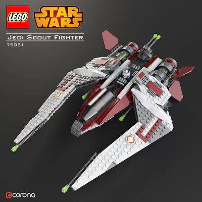 LEGO SW Jedi Scout Fighter — Ver 1