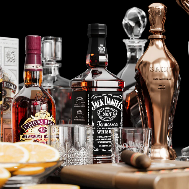 whiskey, scotch and congac cocktail — Скачать