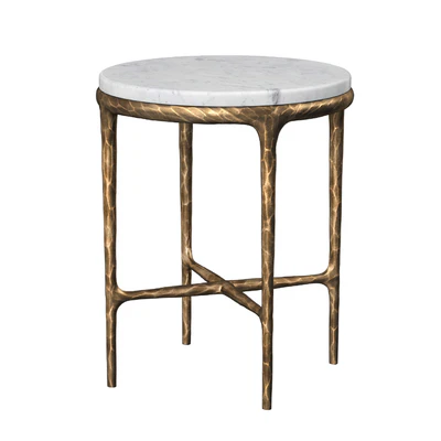 HADDEUS MARBLE ROUND SIDE TABLE — Вид 2