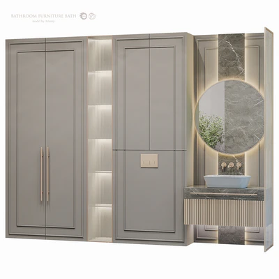 Bathroom furniture set 58 — Ver 1