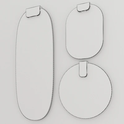 Clip Wall-Mounted by Sculptures Jeux Зеркало — Вид 2