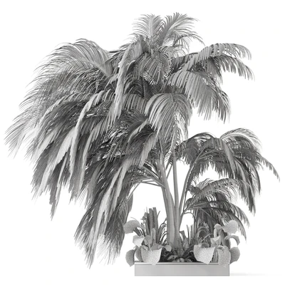 Outdoor Garden set bush and Tree - Garden Set 126 — Вид 3