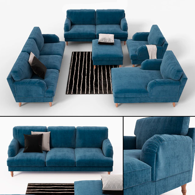 Ikea STOCKSUND sofa, chair, ottoman, chaise, sofa cover — Descargar