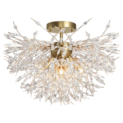 Coruscating Beads Semi Flush Ceiling Light — Ver 1