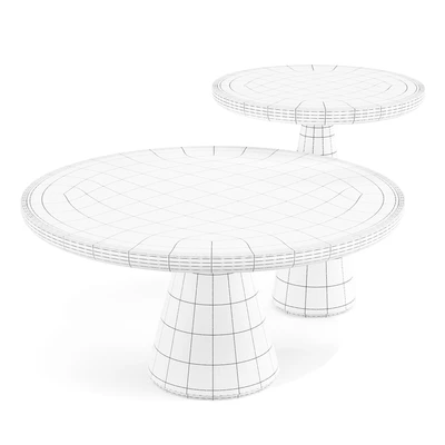 Poltrona Frau: DUO - Pedestal Tables — Вид 2