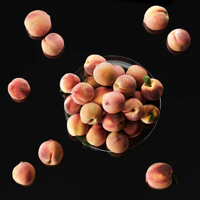 Peaches on a plate — Ver 4