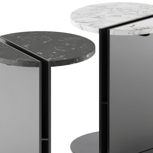 Maami Home HALF CALACATTA VIOLA Marble Side Tables — Descargar