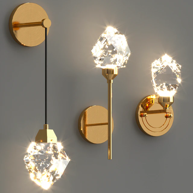 Scandinavian Crystal wall lamp — Скачать