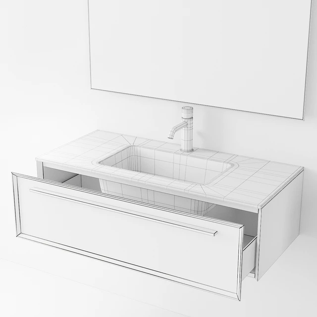 Falper 7.0 | Wall-mounted vanity unit with drawers — Descargar