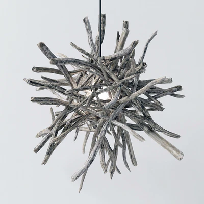 Branch decor lamp n1  / Люстры из веток — Вид 2
