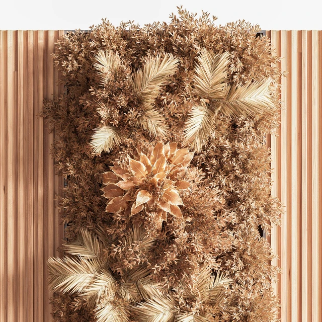 Wooden Planks and Vertical Garden 05 — Скачать