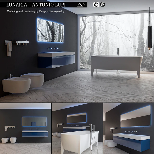 Bathroom furniture set Lunaria — Descargar