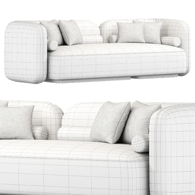 Scandinavian Style Velvet Sofa — Descargar