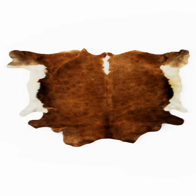 European Rug Cowhide Brown and White — Descargar