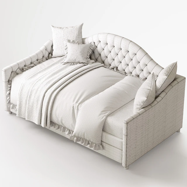 RH REESE TUFTED DAYBED WITH TRUNDLE — Descargar