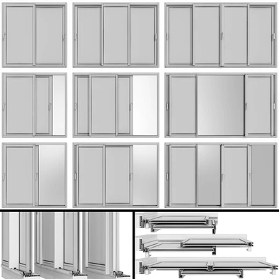 Sliding Stained Glass Aluminum Windows — Ver 2