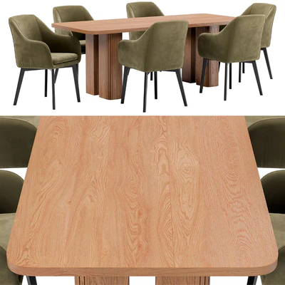 Texas dining chair and Lazar table — Ver 5
