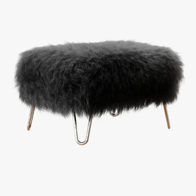 Sara Sheepskin Footstool — Вид 2