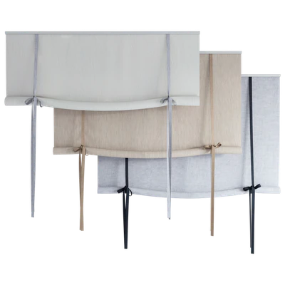 Roman Curtains 194 | Roll-up Curtain | Roller blind with bows — Ver 3