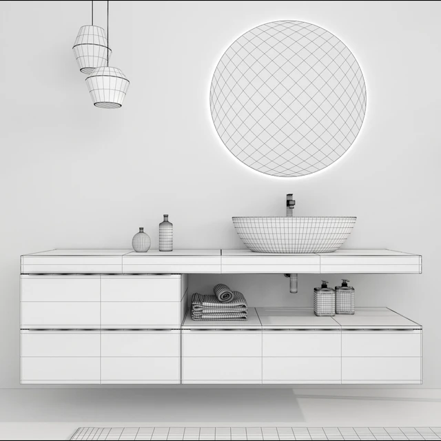 Bathroom furniture set Arcom e.Ly 4 — Descargar