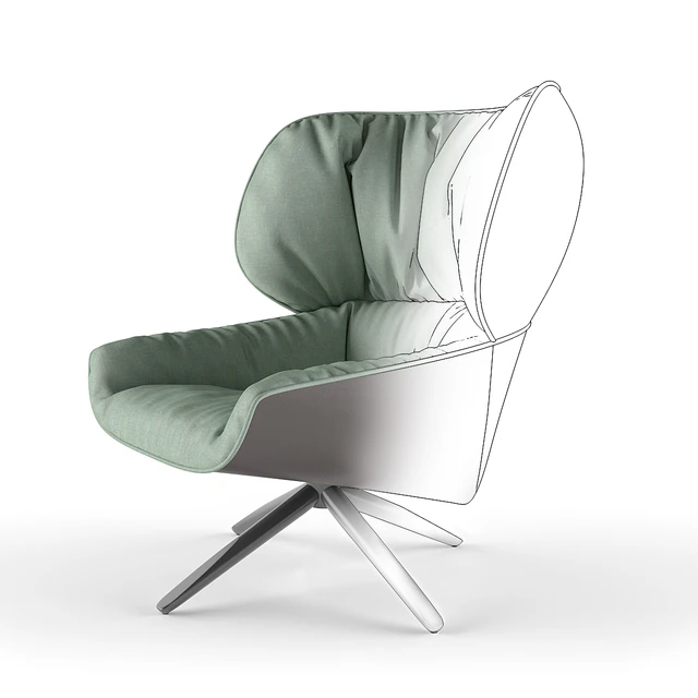 TABANO armchair - B&B Italia — Descargar