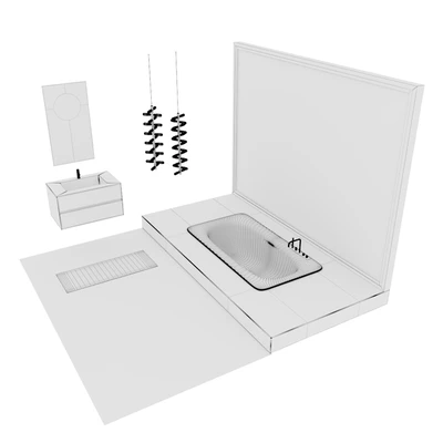 Bathroom furniture set Piana — Ver 2