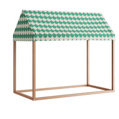 ibiza home hut 126x66x113 green scales by nobodinoz — download