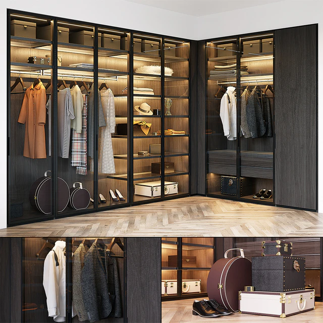 Poliform FITTED WARDROBE (vray GGX, corona PBR) — Скачать