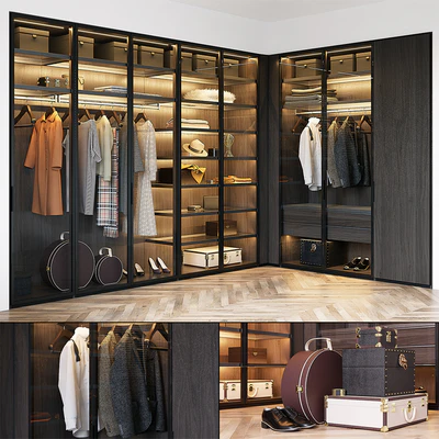 Poliform FITTED WARDROBE (vray GGX, corona PBR) — Вид 1