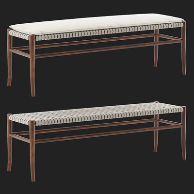 Vintage Folding Rope Bench — Вид 1