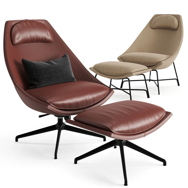 Potocco Cut Swivel Armchair — Descargar