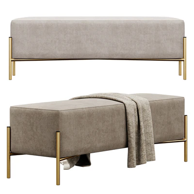 Ivor Upholstered Bench by Etta Avenue — Вид 1