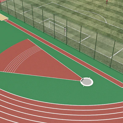 Football field with players — Ver 3