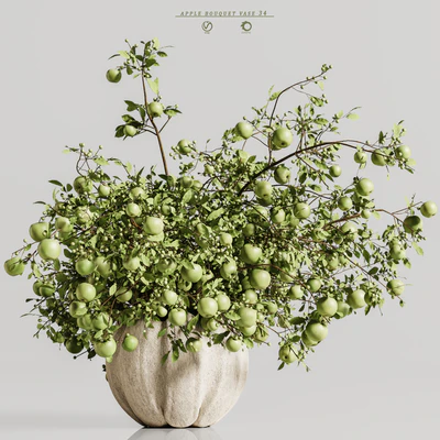 apple plants bouquet vase 34 — Ver 2