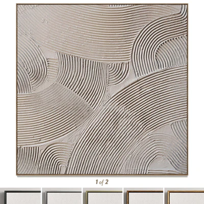 Plaster two square photo frames T-108 — Ver 1