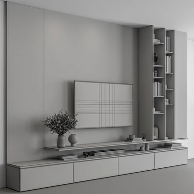 TV Wall Wooden - Set 107 — Вид 3