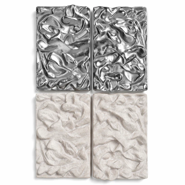 Relief metal and plaster wall panel — Descargar