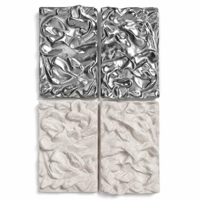 Relief metal and plaster wall panel — Ver 1