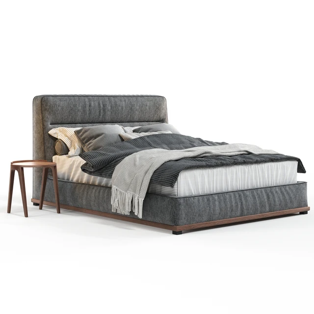 Кровать Porada KIRK BED с круглыми столиками Porada Deck — Скачать
