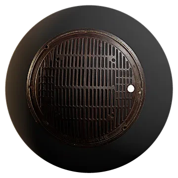 round manhole cover 005 — Скачать