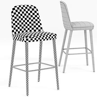 Bloom Barstool Wood Base — Ver 2