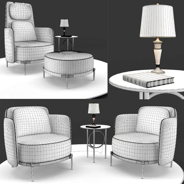 Minotti tape dark set — Скачать