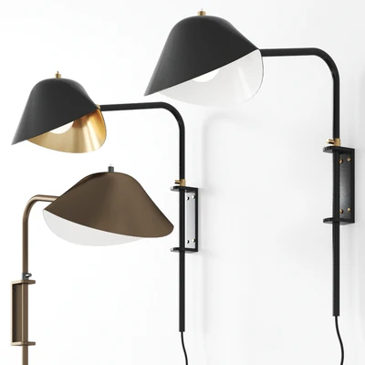 ANTONY By Serge Mouille Wall Lamp Sconce — Ver 1