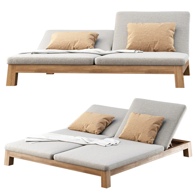 GIJS Double Sun lounger by Piet Boon / Двойной шезлонг — Скачать