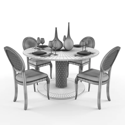 Elegant Velvet Lacquered Dining Chair — View 2