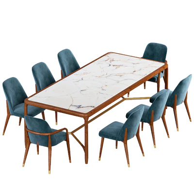 Ulivi Lise chair and ELISEE RECT table — Вид 3