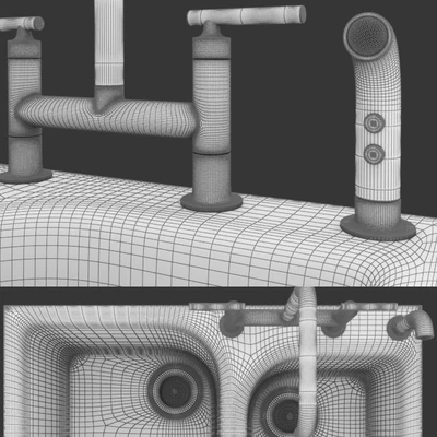 Purist faucet and sink Executive Chef Kohler — Ver 2