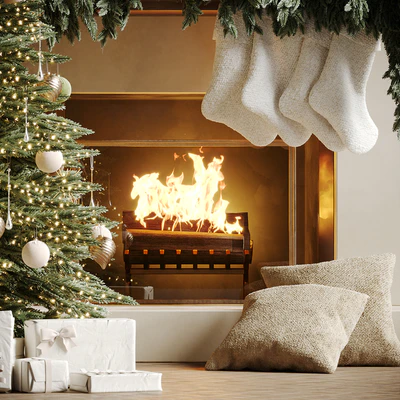 Christmas tree with fireplace 5 — Ver 3