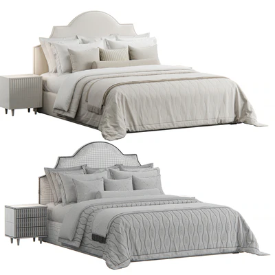 Nicolette Upholstered Headboard Bed — Вид 2